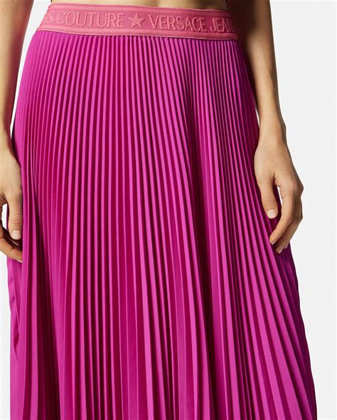 versace pleated skirts